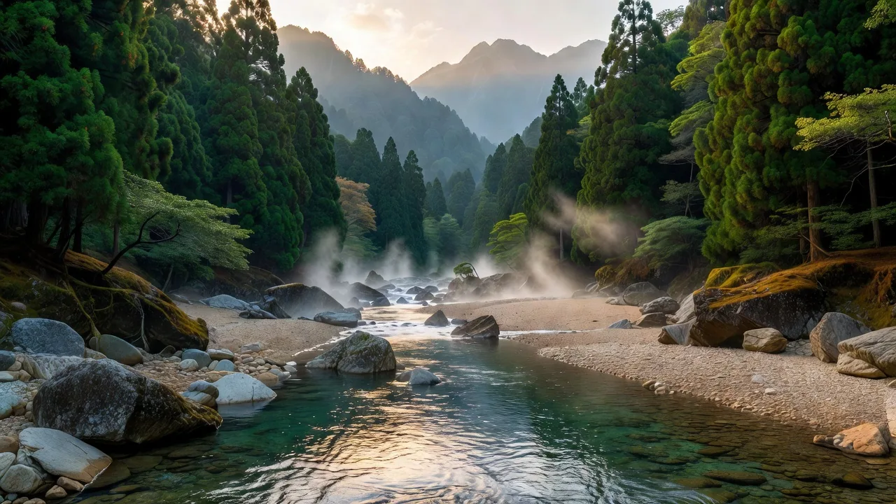 谷を流れる清流